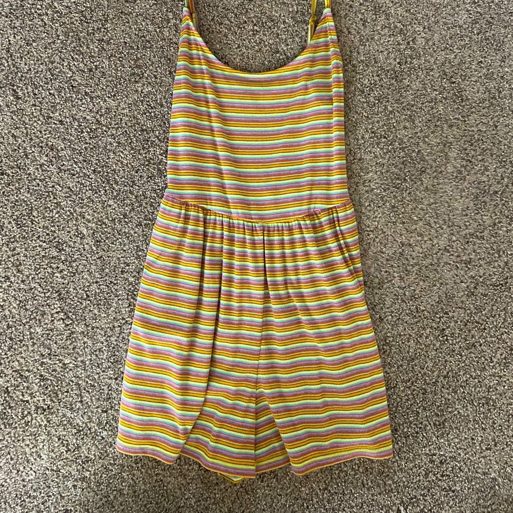 Rainbow Striped Romper